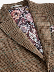 rjava - Karirast blazer Iz volne Signature Moons British - Slika 12 iz 15