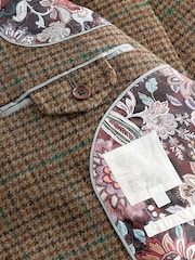 rjava - Karirast blazer Iz volne Signature Moons British - Slika 13 iz 15