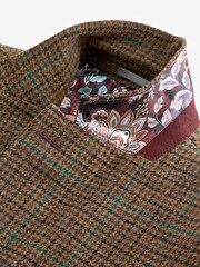 rjava - Karirast blazer Iz volne Signature Moons British - Slika 14 iz 15