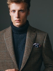 rjava - Karirast blazer Iz volne Signature Moons British - Slika 6 iz 15