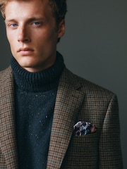 rjava - Karirast blazer Iz volne Signature Moons British - Slika 7 iz 15