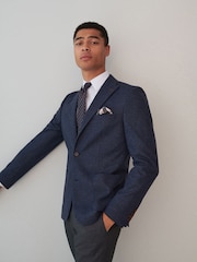 Blue Nova Fides Italian Wool Blend Blazer - Image 4 of 13
