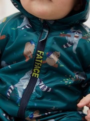 FatFace Green Baby Puddlesuit - Image 11 of 11