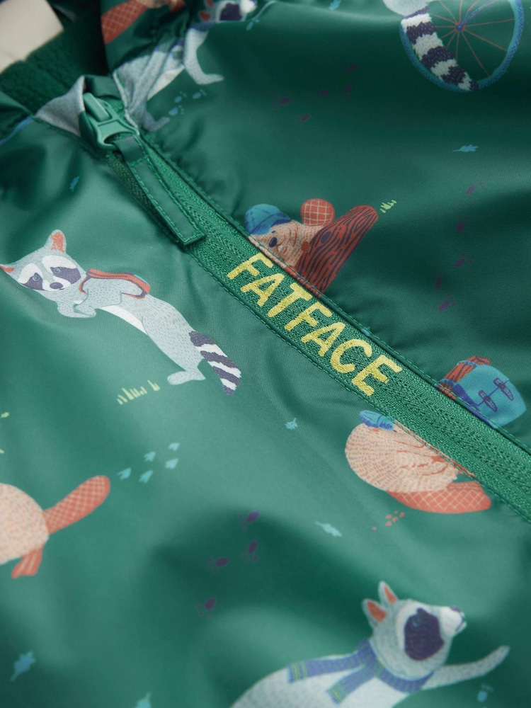 FatFace Green Baby Puddlesuit - Image 3 of 11