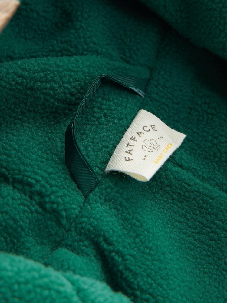 FatFace Green Baby Puddlesuit - Image 6 of 11
