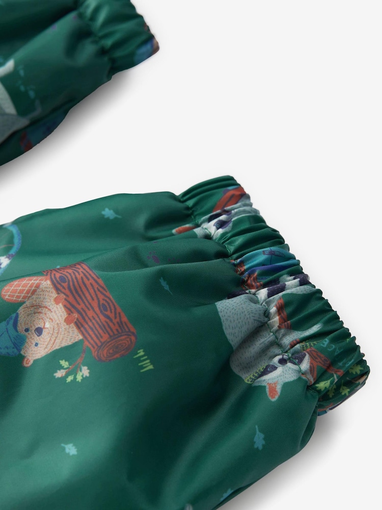 FatFace Green Baby Puddlesuit - Image 7 of 11