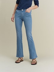 Mid Blue Low Rise Bootcut Jeans - Image 3 of 6