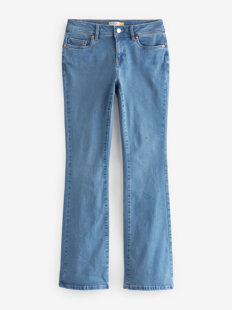 Mid Blue Low Rise Bootcut Jeans - Image 6 of 6