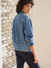 Mid Blue Denim Soft Denim TENCEL™ Jacket - Image 3 of 6