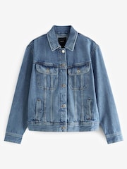 Mid Blue Denim Soft Denim TENCEL™ Jacket - Image 5 of 6