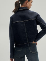 Rinse Blue Premium Denim Jacket - Image 3 of 11