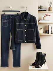 Rinse Blue Premium Denim Jacket - Image 6 of 11