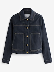 Rinse Blue Premium Denim Jacket - Image 7 of 11