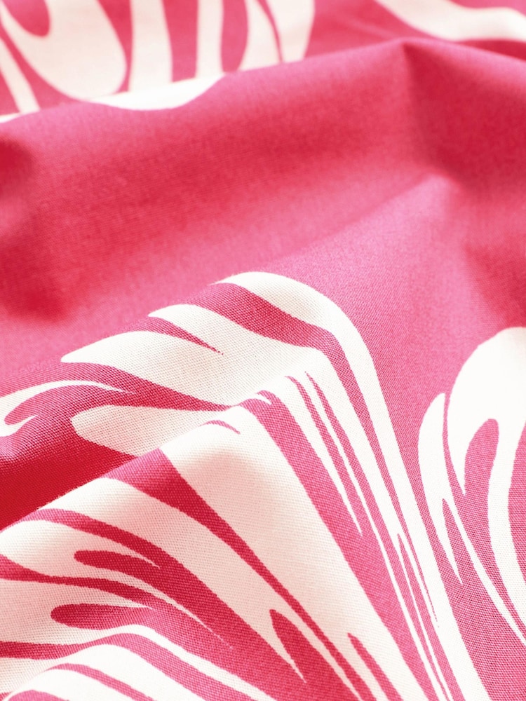 Rosa geblümt - Gesmoktes Minikleid mit Puffärmeln - Bild 6 von 6 Rosa geblümt - Gesmoktes Minikleid mit Puffärmeln - Bild 6 von 6