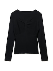 Another Sunday Green Knot Front Seam Detail Jumper - Image 4 of 6