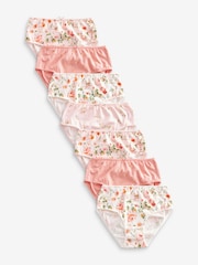 Pink Floral Briefs 7 Pack (1.5-16yrs) - Image 1 of 2