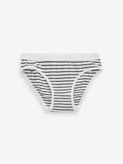 White/Black 5 Pack Bikini Briefs (5-16yrs) - Image 2 of 7