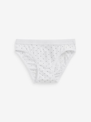 White/Black 5 Pack Bikini Briefs (5-16yrs) - Image 3 of 7