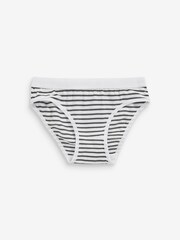 White/Black 5 Pack Bikini Briefs (5-16yrs) - Image 6 of 7