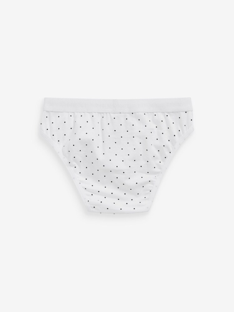 White/Black 5 Pack Bikini Briefs (5-16yrs) - Image 7 of 7
