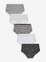 Grey Hearts Hipster Briefs 5 Pack (2-16yrs) - Image 1 of 8