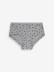 Grey Hearts Hipster Briefs 5 Pack (2-16yrs) - Image 4 of 8