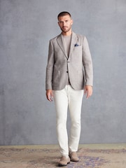 Neutral Signature Motionflex Italian Wool Blend Blazer - Image 2 of 12