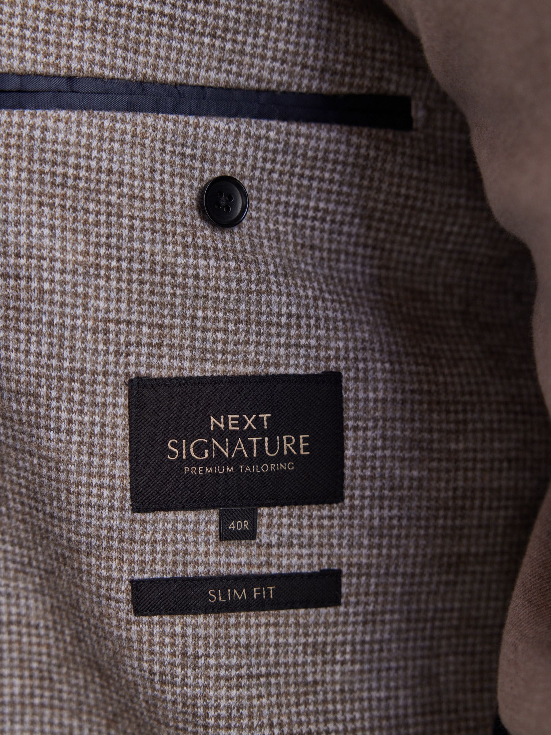 Buy Neutral Signature Italian Wool Blend Jersey Blazer from Next Luxembourg