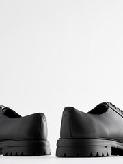 Black Chunky Sole Derby Shoes - Image 6 of 6