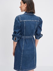 Mid Blue Denim Shirt Dress - Image 4 of 7
