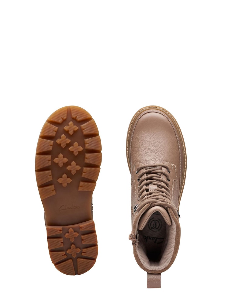 Clarks Nude f fit Pebble Prague Style Kids Boots - Image 7 of 7