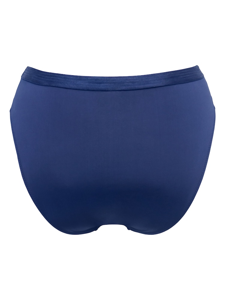 Pour Moi Blue Viva Luxe High Leg Knickers - Image 4 of 4 Pour Moi Blue Viva Luxe High Leg Knickers - Image 4 of 4