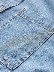Own. Mid Blue Denim Shirt Dress - Image 14 of 15