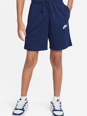 Nike Blue Club Jersey Shorts - Image 1 of 5