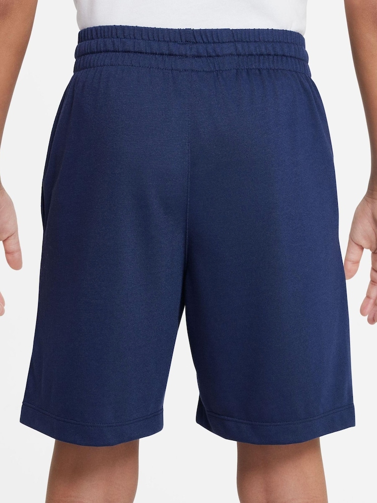 Nike Blue Club Jersey Shorts - Image 2 of 5