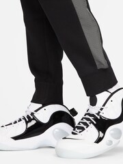 Nike Black Sportswear Fleece Colourblock Joggers - Image 3 of 7