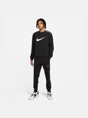 Nike Black Sportswear Fleece Colourblock Joggers - Image 7 of 7
