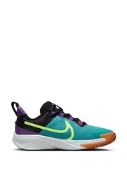Зеленый - Nike Junior Star ковровая дорожка 4 Трейнеры - Image 4 of 12