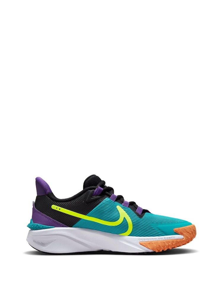 Zielony - Buty sportowe Nike Youth Star Runner 4 - Image 4 of 12