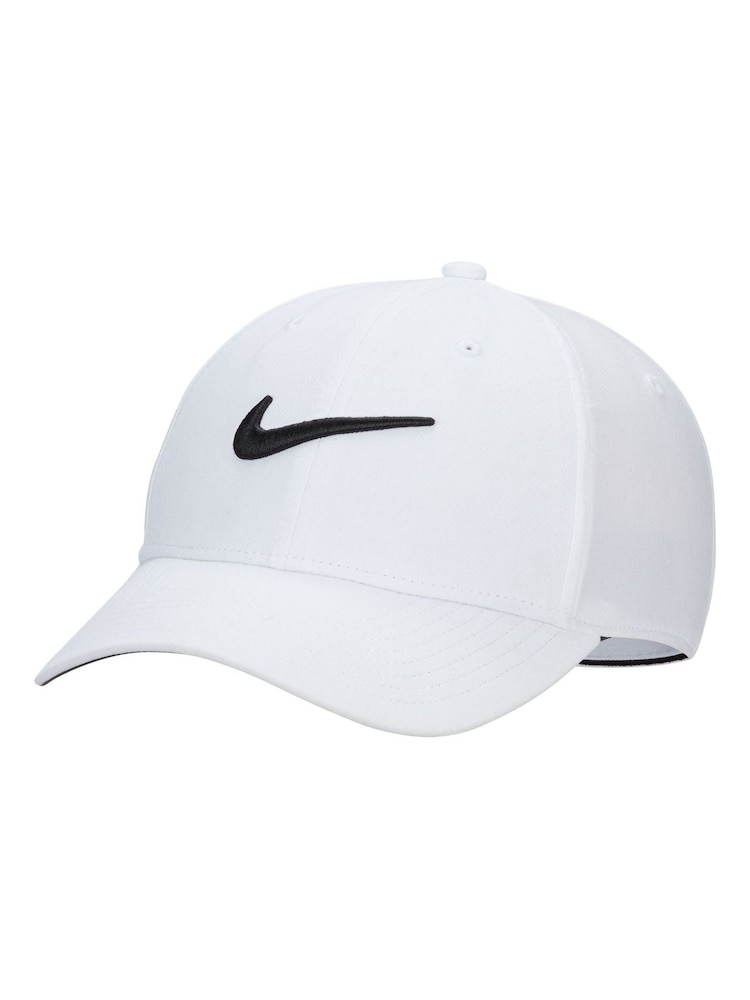 Белый - Кепка с логотипом-галочкой Nike Dri-fit Club - Изображение 1 из 1