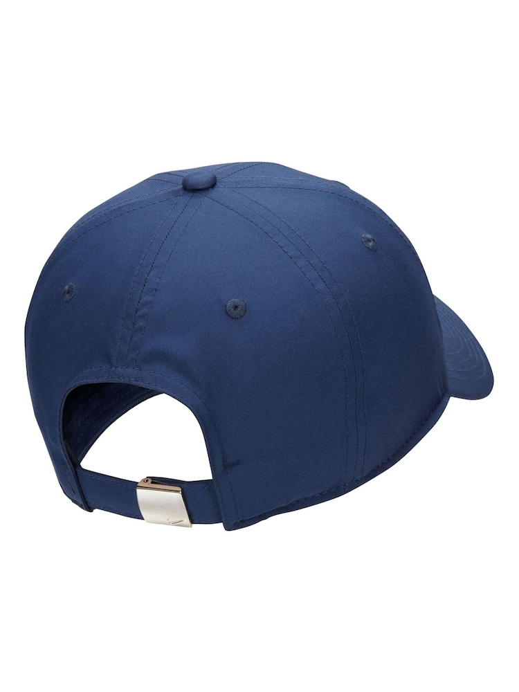 Nike Blue Dri-FIT Club Unstructured Metal Swoosh Cap - Image 2 of 2
