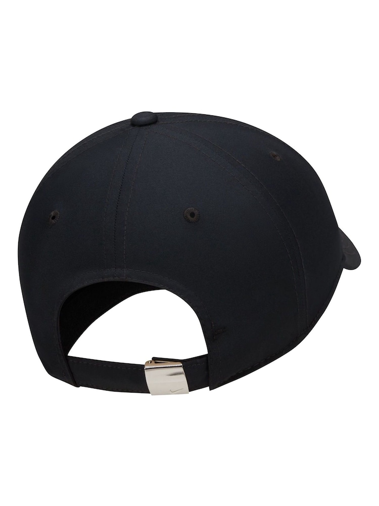Nike Black Dri-FIT Club Unstructured Metal Swoosh Cap - Image 1 of 3