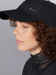 Nike Black Dri-FIT Club Unstructured Metal Swoosh Cap - Image 2 of 3