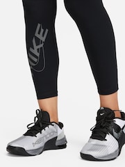 Nike Black Pro Mid-Rise 7/8 Graphic Training Leggings - Image 4 of 5
