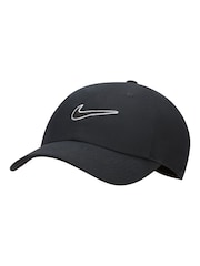 Schwarz - Nike Club Swoosh Unstrukturierte Cap - Bild 1 von 2