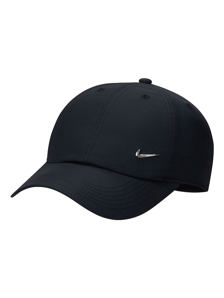 Negro - Gorra desestructurada para niños con logotipo metálico con tecnología Dri-FIT de Nike - Imagen 1 de 5