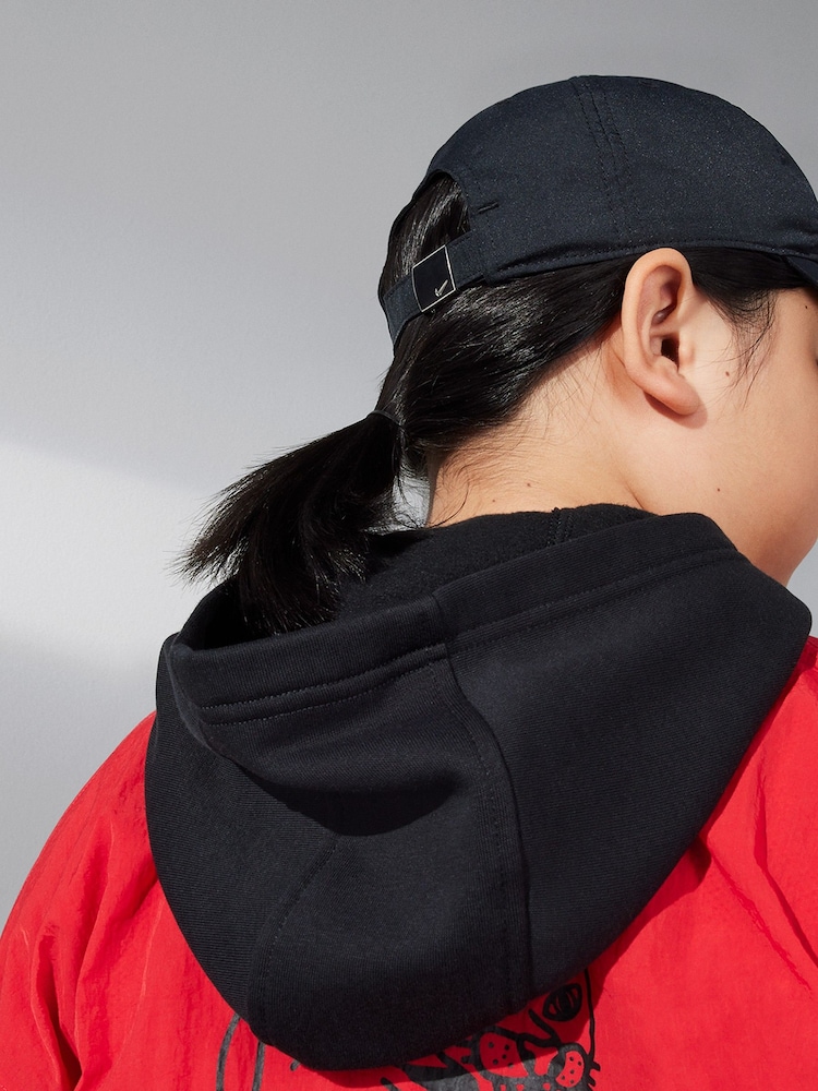 Nike Black Dri-FIT Kids Club Unstructured Metal Swoosh Cap - Image 3 of 5