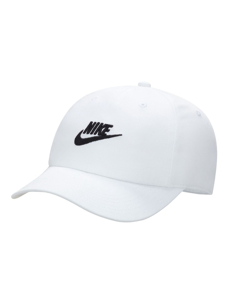 Nike White Kids Club Unstructured Futura Wash 100% Cotton Cap - Image 1 of 2