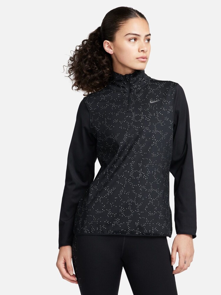 Nike Black Swift Element 1/2-Zip Running Top - Image 1 of 6