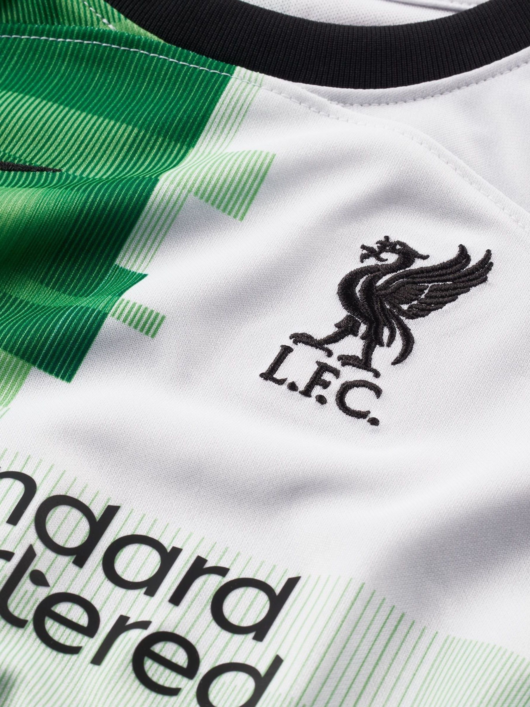 Buy Nike White Green Jr. Liverpool FC 23 24 Third Football Shirt from Next Luxembourg